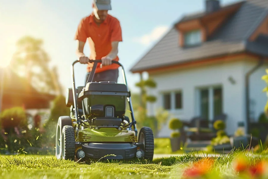 lightweight electric lawn mower